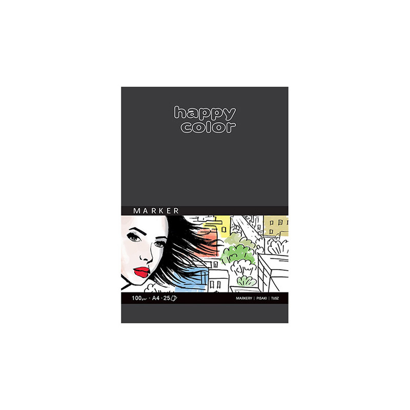Block Happy Color for markers 100g 25 sheets - szal art - sklep plasty