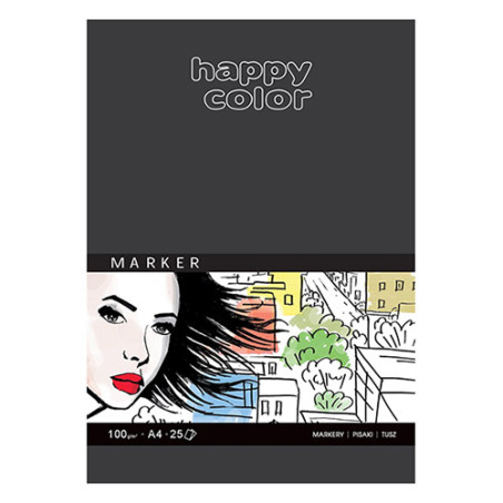 Block Happy Color for markers 100g 25 sheets - szal art - sklep plasty