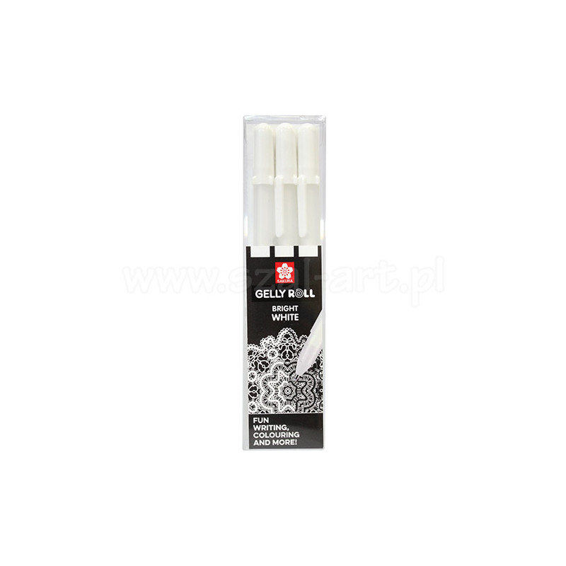 Set of 3 Gelly Roll White gel pens