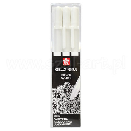 Set of 3 Gelly Roll White gel pens