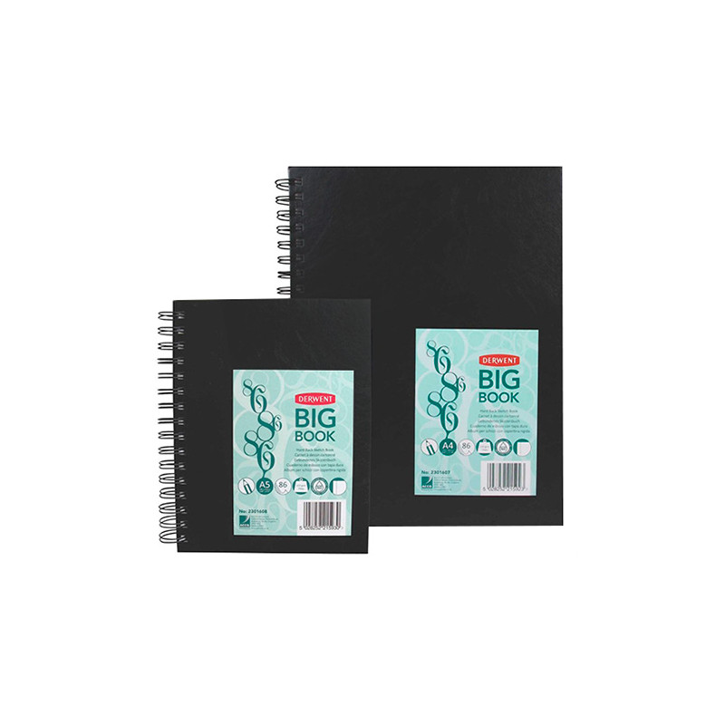 Derwent big book spiral sketchbook 110g 86ark - art store - sz