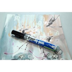 Pebeo masking gum pen drawing