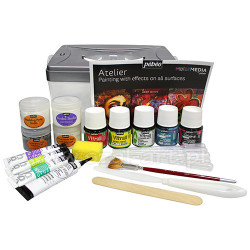 Pebeo mixed media atelier paint set + accessories
