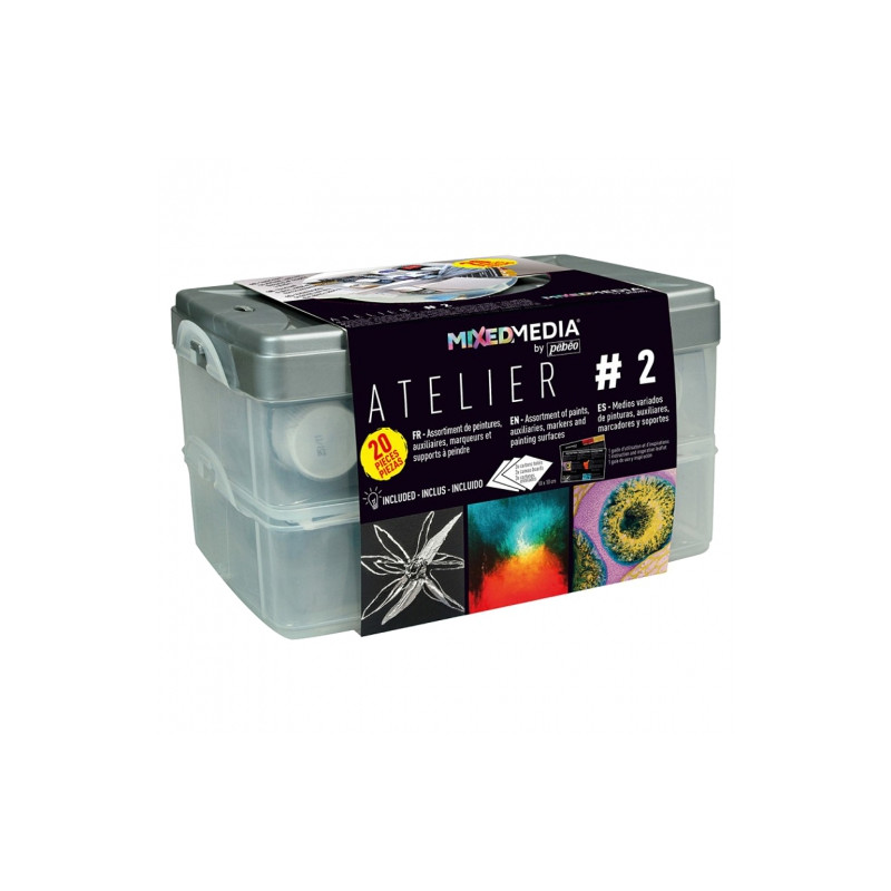 Pebeo Mixed Media Atelier 2 paint set + accessories