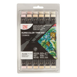 Kurecolor Twin WS Neutral&Natural set of 12 markers- szal art - sklep