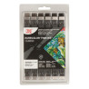 ZIG Kurecolor Twin warm gray colors box set of 12 - szal art - sklep p