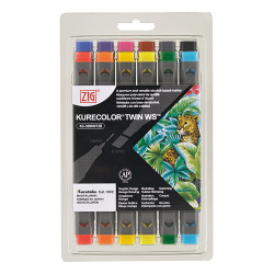 Kurecolor Twin WS Basic set of 12 markers - szal art - sklep plastyczn