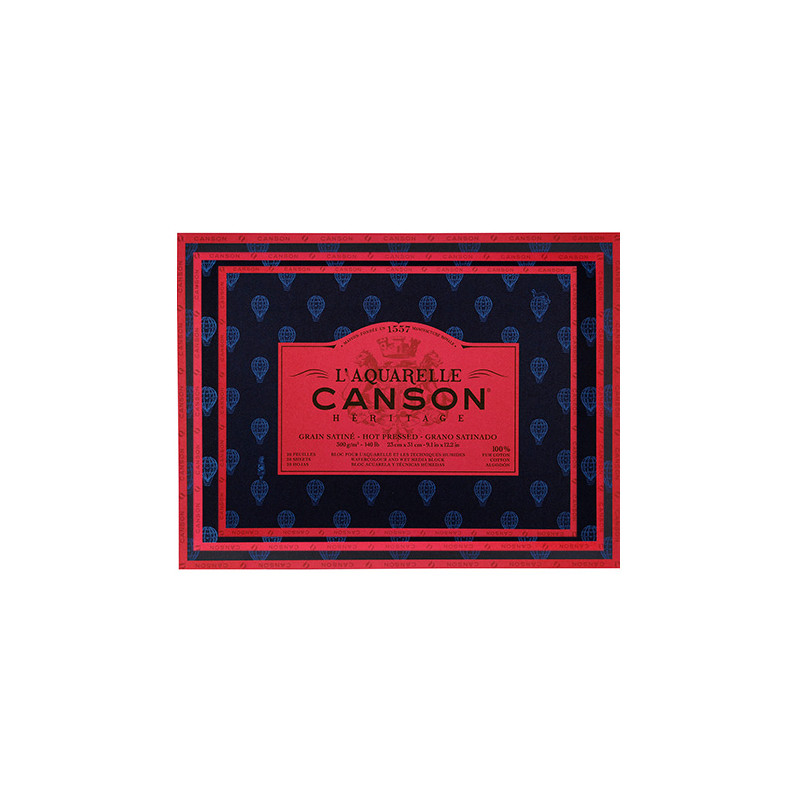Blok Canson heritage akwarelowy satynowy 300g 20ark - sklep plastyczny