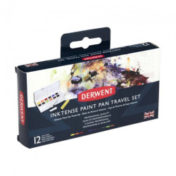 Derwent inktense paint pan set 1 tusze w półkostkach 12 szt - sklep pl