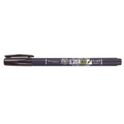 Tombow Fudenosuke black ink pen for hardback calligraphy - szal art -