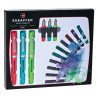 Sheaffer calligraphy set - 3 interchangeable nibs and colored cartridg