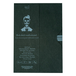 SM-LT sketch pad black blok w etui A4 165g 30ark - sklep plastyczny -
