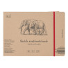 Block SM-LT Sketch Pad Natural Brown sewn with elastic A5 80g 28ark