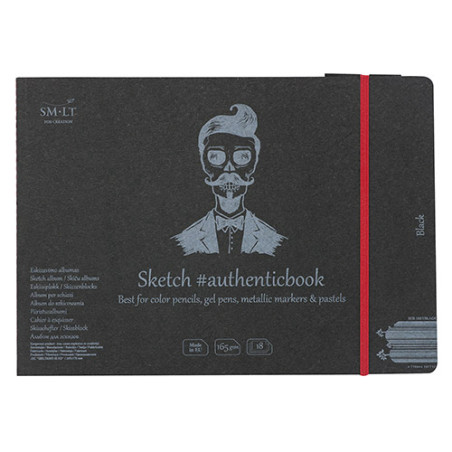 SM-LT sketch blok szyty z gumką 17,5x24cm 165g 18ark - sklep plastyczn