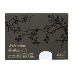 Haiku SM-LT watercolor cards in a box 300g 24ark 10,6x14,7cm