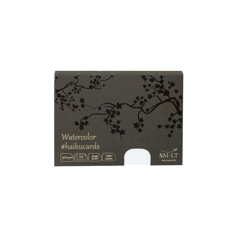 Haiku SM-LT watercolor cards in a box 300g 24ark 10,6x14,7cm