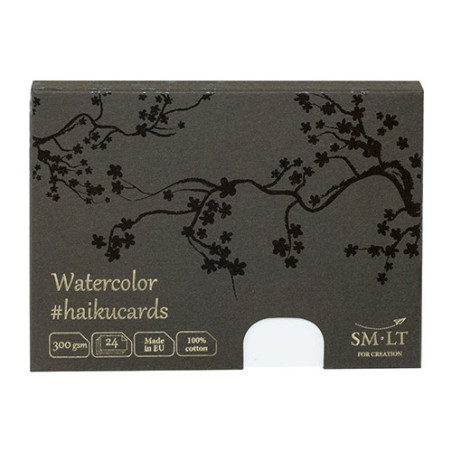 Haiku SM-LT watercolor cards in a box 300g 24ark 10,6x14,7cm