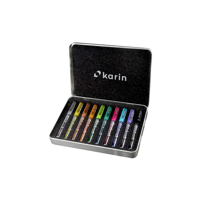 Karin decobrush metallic set of 10 markers - szal art - sklep plastycz