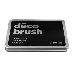 Karin decobrush metallic set of 10 markers - szal art - sklep plastycz
