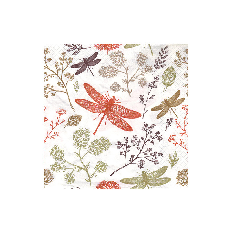 Serwetka do decoupage Maki 29-043701 ważki - sklep plastyczny - szał d