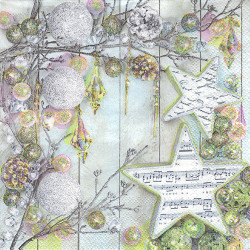Serwetka do decoupage Maki 5-016201 gwiazdy Boże Narodzenie - sklep pl