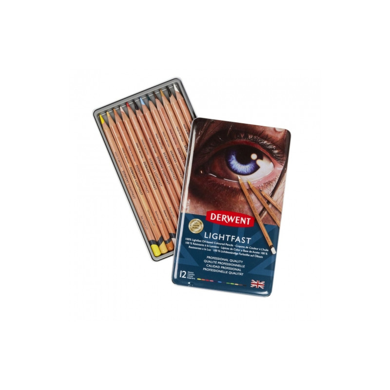 Derwent lightfast set of 12 artistic colored pencils