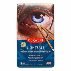 Derwent lightfast zestaw 12 kredek artystycznych - sklep plastyczny -