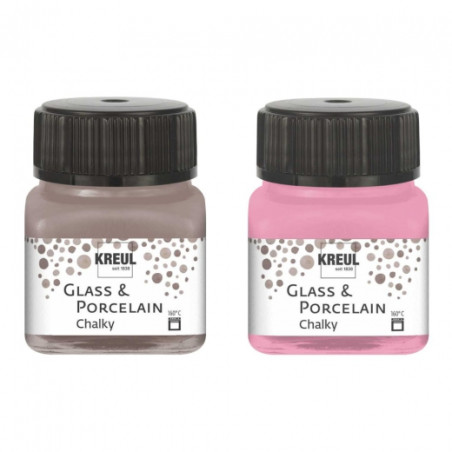 Kreul glass&porcelain chalky paint for glass and porcelain 20ml