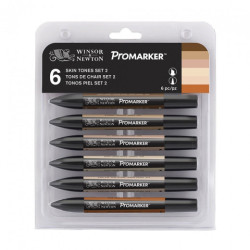 Winsor & Newton skin tone promoter 2 set of 6 colours 0290115