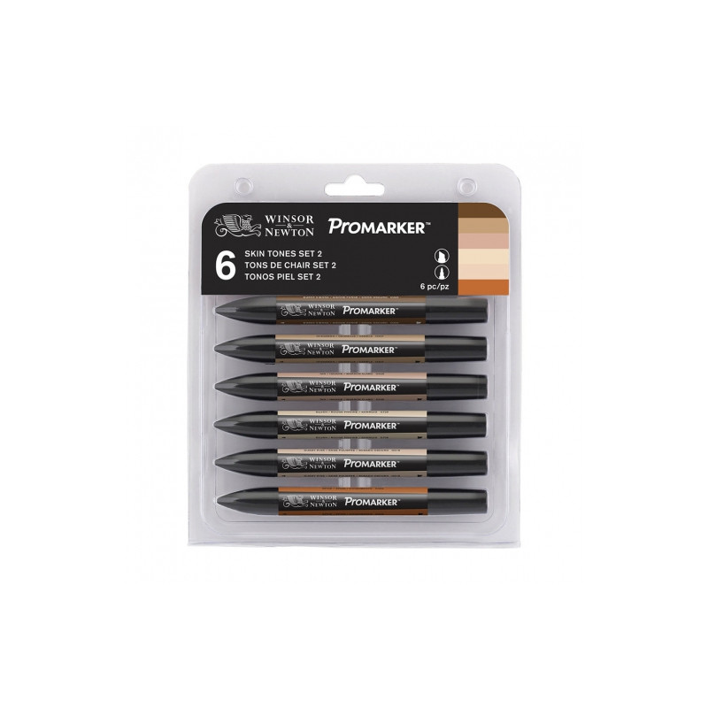 Winsor & Newton skin tone promoter 2 set of 6 colours 0290115