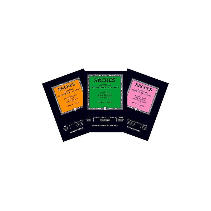 Watercolor arches block 300g 12kk - szal art - sklep plastyczny