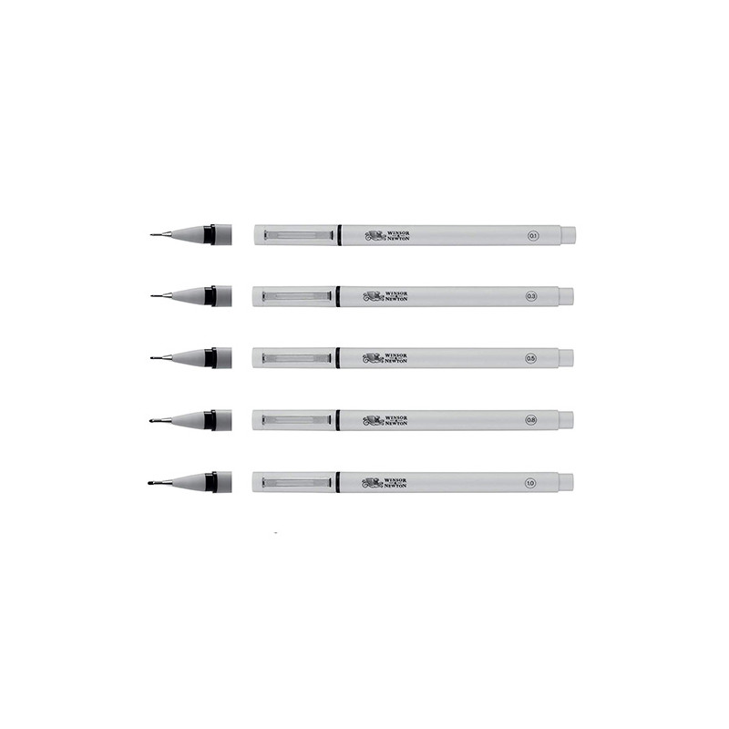 Winsor&Newton fineliner kolorowe cienkopisy - sklep plastyczny - szał