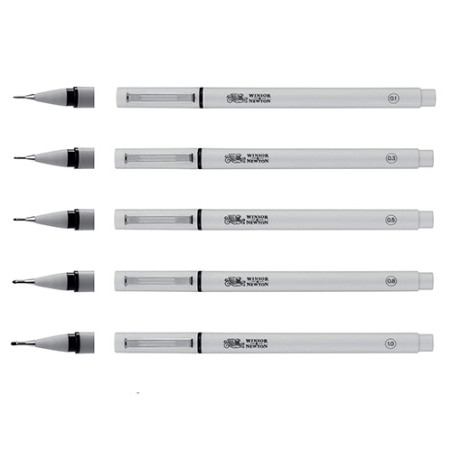 Winsor&Newton fineliner kolorowe cienkopisy - sklep plastyczny - szał