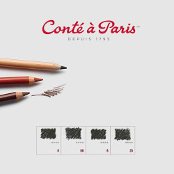 Conte a Paris charcoal charcoal in a crayon