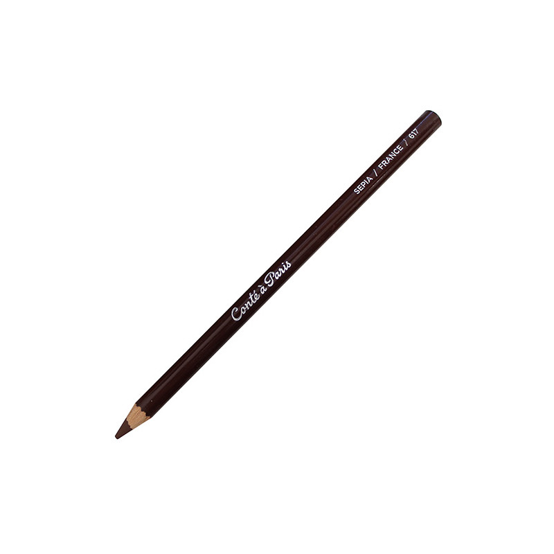 Conte a Paris sepia in a colored pencil 617