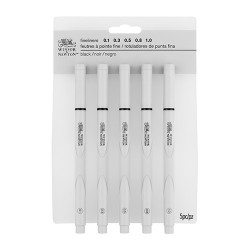 Winsor&Newton fineliner zestaw 5 czarnych cienkopisów - sklep plastycz