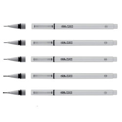 Winsor&Newton fineliner zestaw 5 czarnych cienkopisów - sklep plastycz
