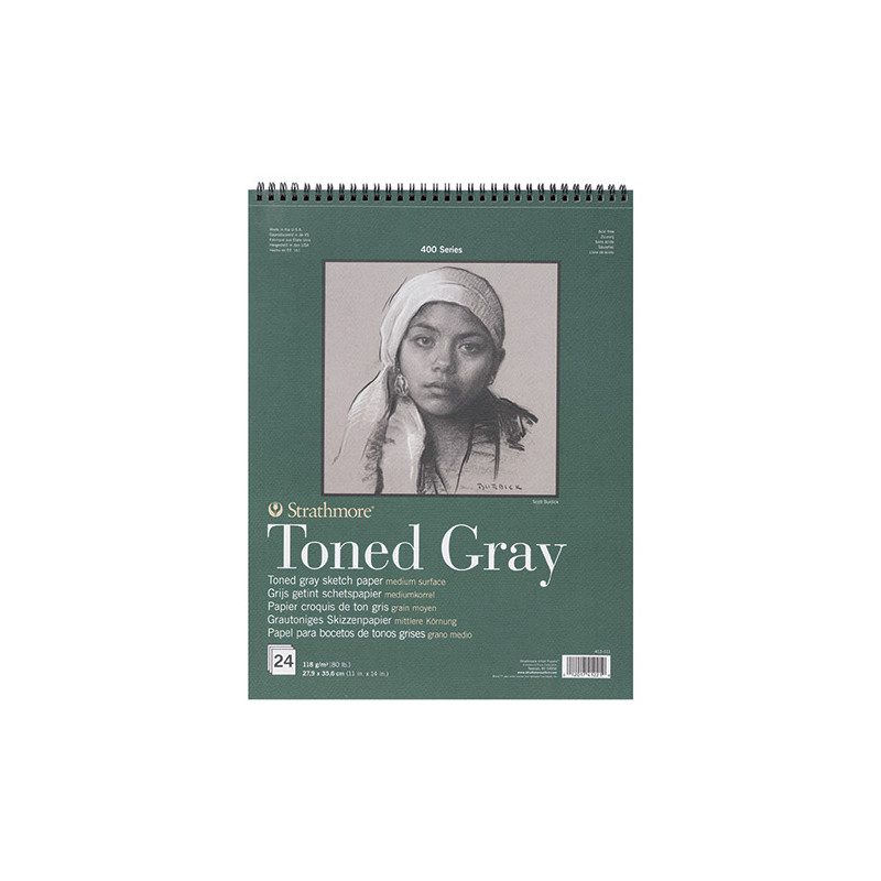Blok Strathmore s.400 toned gray 118g - sklep plastyczny - szał dla pl