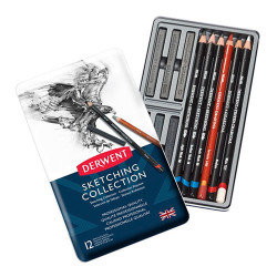 Derwent sketching collection set of 12 pieces