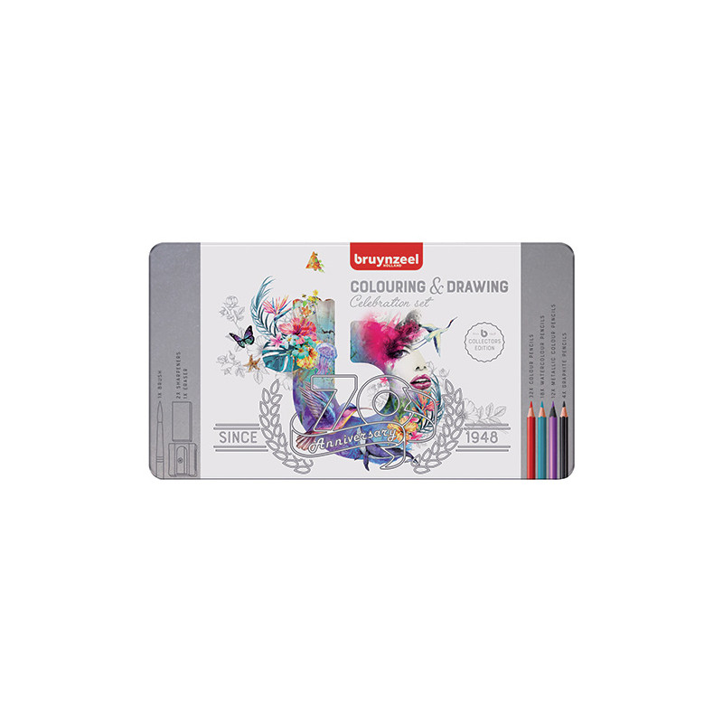 Bruynzeel Colouring & drawing set 70 items