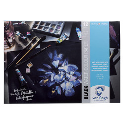 Blok Talens van gogh black watercolour paper 360g 12ark - sklep plasty