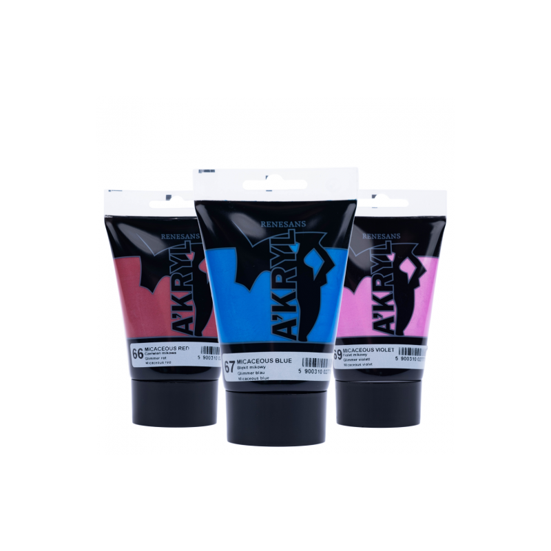 Renesans akryl farby akrylowe mika 100ml - sklep plastyczny - szał dla