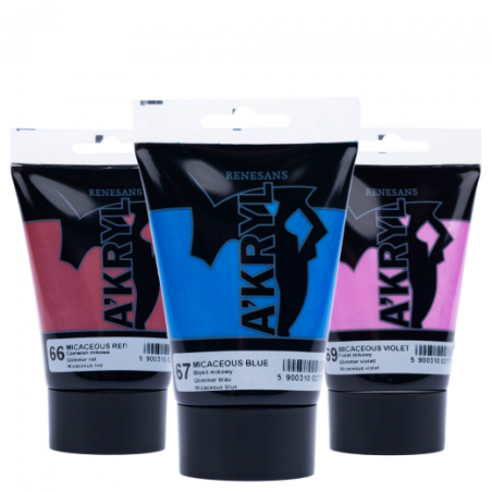 Renesans akryl farby akrylowe mika 100ml - sklep plastyczny - szał dla