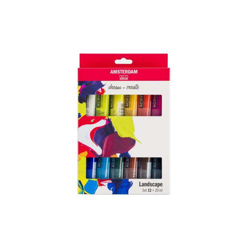 Talens Amsterdam set of acrylic paints 12x20ml landscape