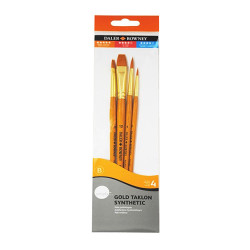Daler Rowney set of 4 synthetic brushes