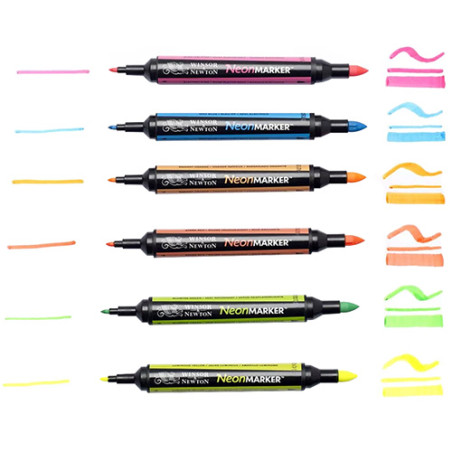 Winsor&Newton neon marker - sklep plastyczny - szał dla plastyków