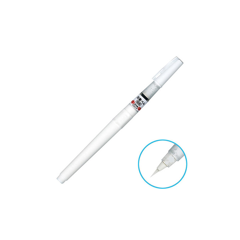 Kuretake brush pen white small white brush pen - szal art - sklep plas