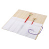 Bamboo mat with canvas 33x33cm