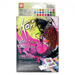 Sakura koi water colors creative art colors zestaw 24 akwareli - sklep
