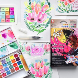 Sakura koi water colors creative art colors zestaw 24 akwareli - sklep